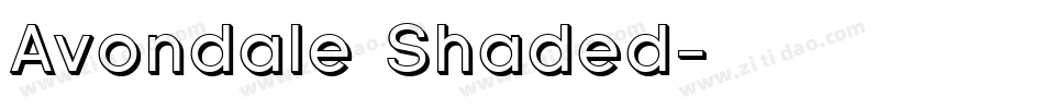 Avondale Shaded字体转换